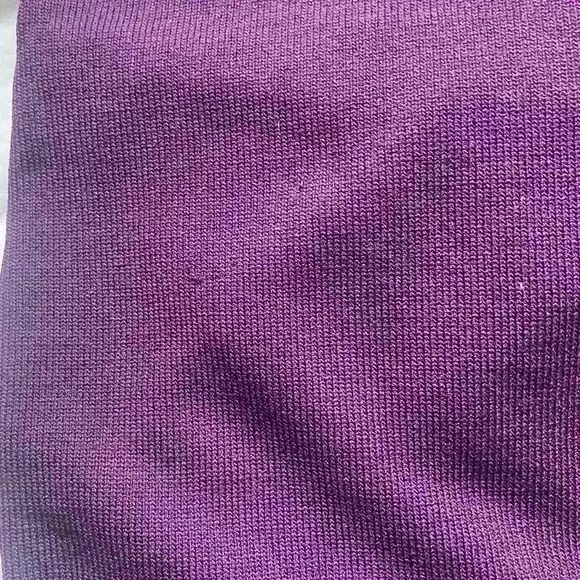 Zara Purple One Shoulder Spaghetti Strap Ribbed Bodysuit - Picture 7 of 7